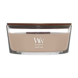 WoodWick Patchouli Créme hajó üveg illatgyertya