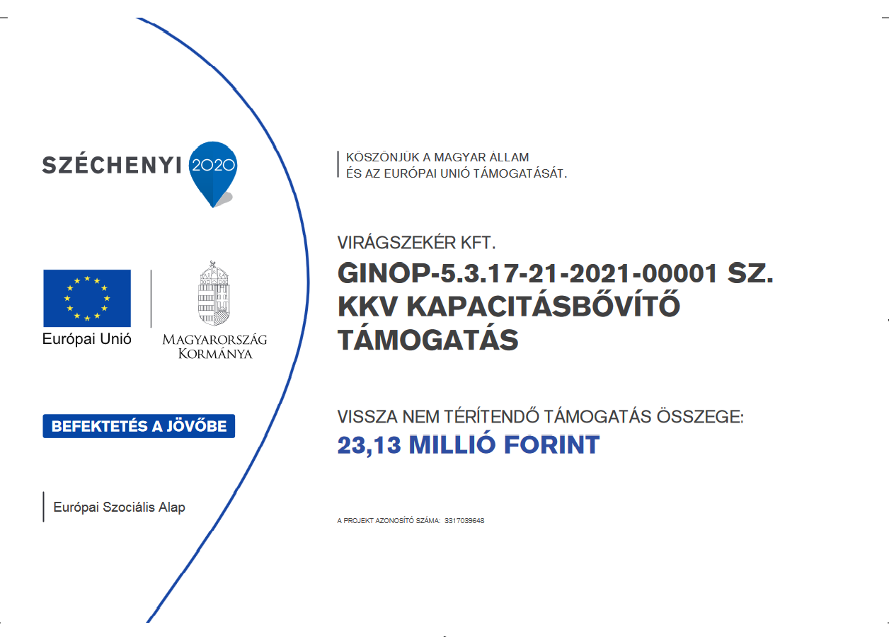 GINOP-5.3.17-21-2021-00001 SZ. KKV KAPACIT&Aacute;SBŐV&Iacute;TŐ T&Aacute;MOGAT&Aacute;S